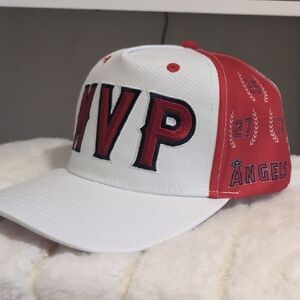 White and Red MVP Baseball Cap